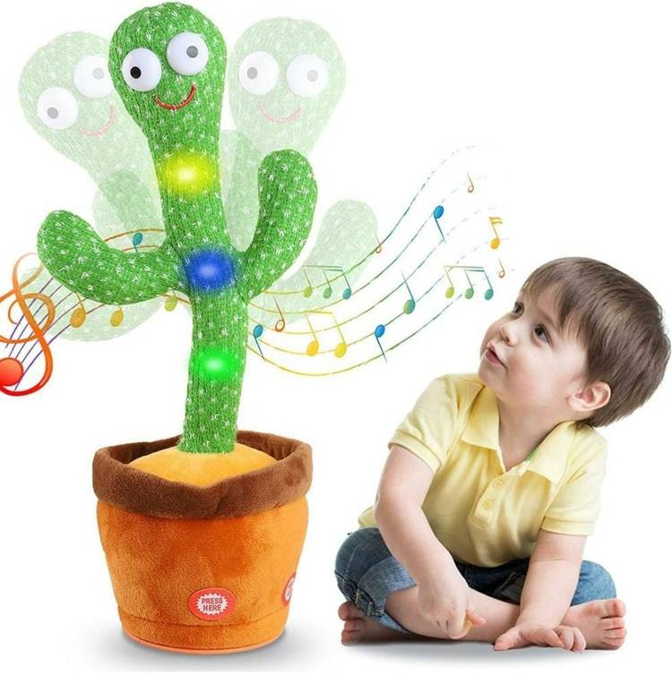 Bexzzor Kids Dancing Talking Cactus Toys for Baby Boys and Girls, 120 Songs for Baby