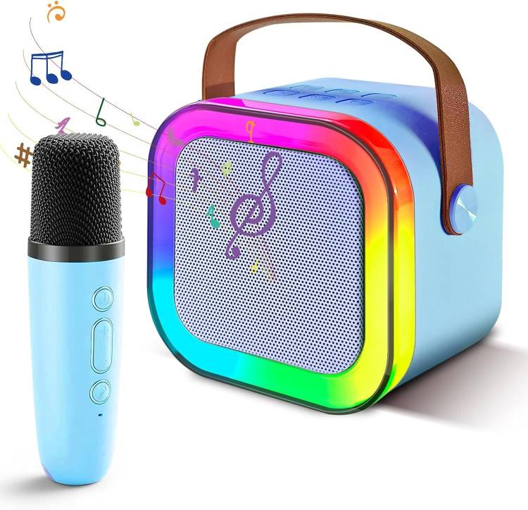 MAHADEV Toy for Kids Age 4-12 Kids Microphone with 1 Wireless Mic Portable Bluetooth