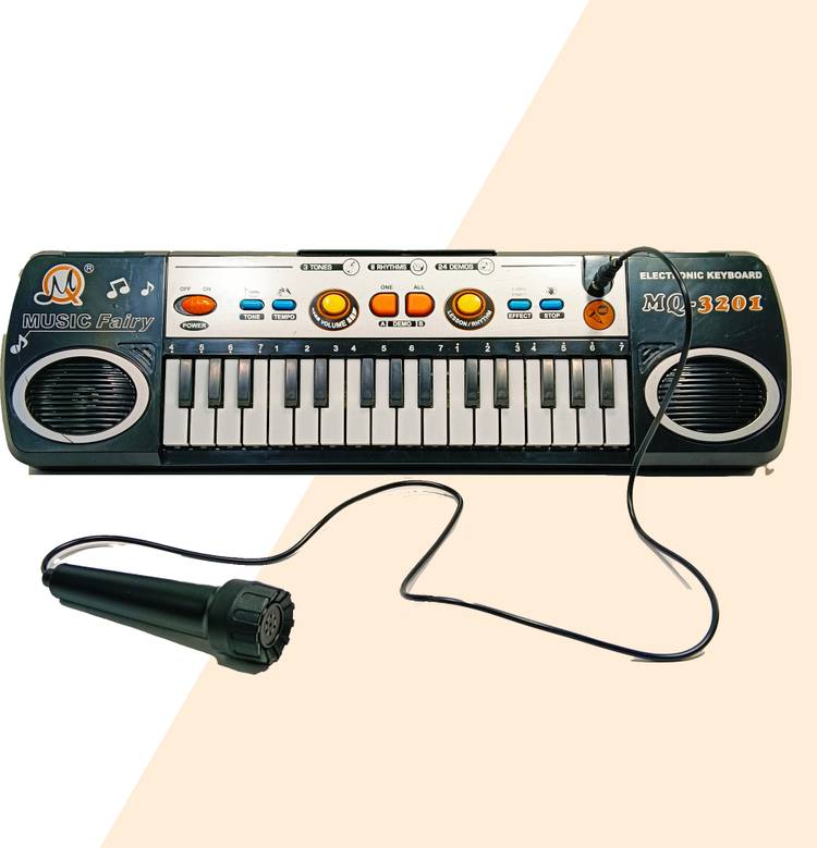 Khelna Bati Harmony 31-Key Electronic Keyboard with Mic, 3 Tones, 4 Rhythms, Sound Effects