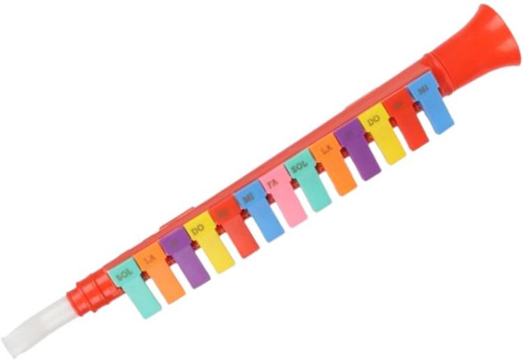 TRU TOYS 13 Key Melodica Piano Toy for Kids, Mouth Organ Trumpet Flute Musical Instrument