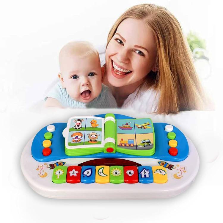 AK10ZONE Musical Piano Book with Lights Learning TOY