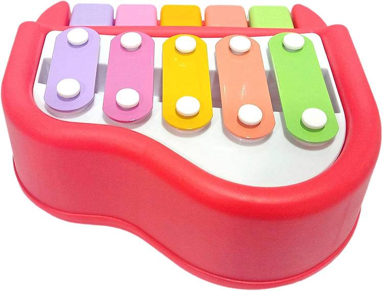 Nafhotoz 2 in 1 Xylophone and Piano Toy with Colorful Keys for Toddlers and Kids