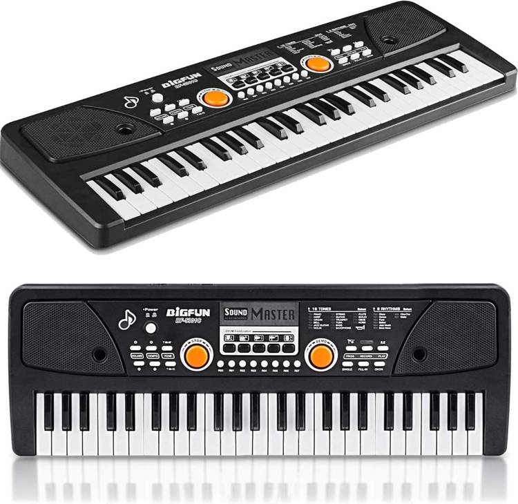 Ruhani Toys & Gift Gallery 49 Keys Keyboard Electronic Piano with Microphone Educational Musical Toy