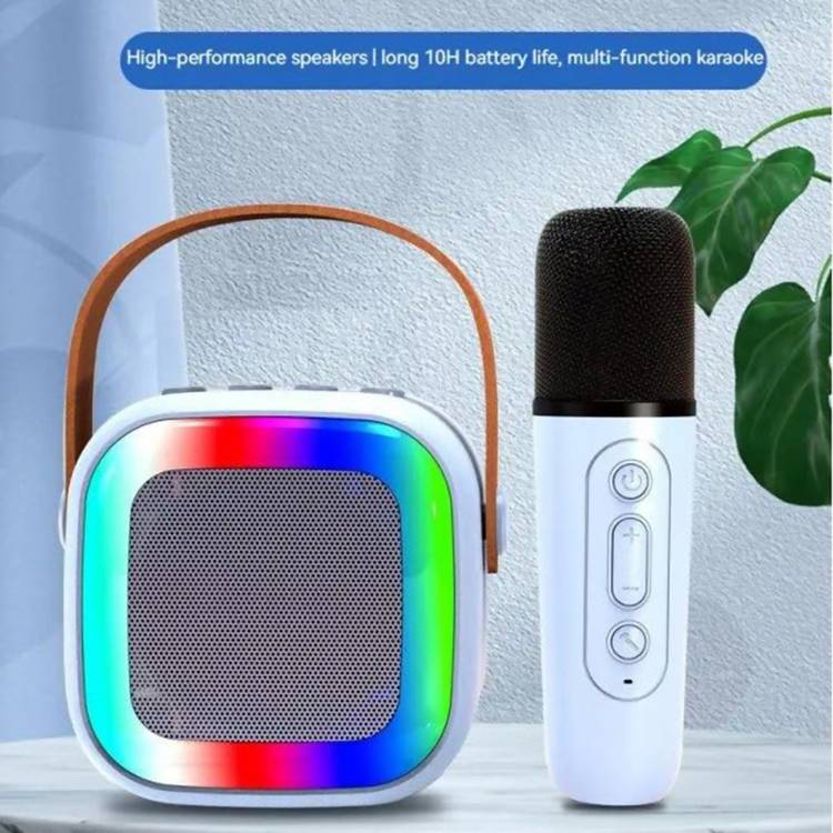 Toy DEKHO Bluetooth Karaoke Mic Speaker with RGB Lighting and Multi-Compatibility parties