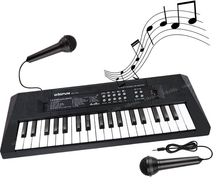 K D ENTERPRISE 37 Keys Musical Big Fun Piano Keyboard With Mic for kids