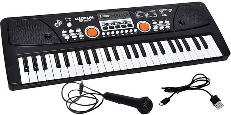 ROZZBY 37 Key Piano Keyboard Toy with Recording and Mic and Mobile Charger