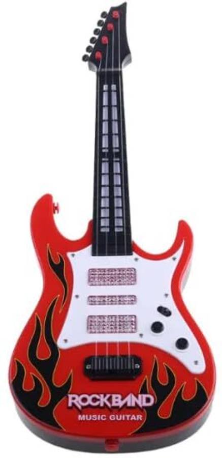 Goyal's Musical Guitar with Light and Pre-stored Notes with Nylon Wires