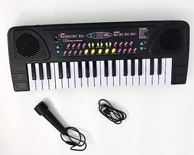 ROZZBY 37 KEY ELECTRONIC PIANO KEYBOARD TOY WITH DC POWER OPTION RECORDING & MICROPHONE