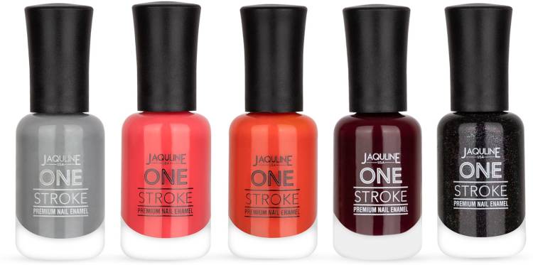 Jaquline USA Hues Of Love Nail Paint Combo Pack Of 5 | Long Lasting Nail Polish Multi color Price in India