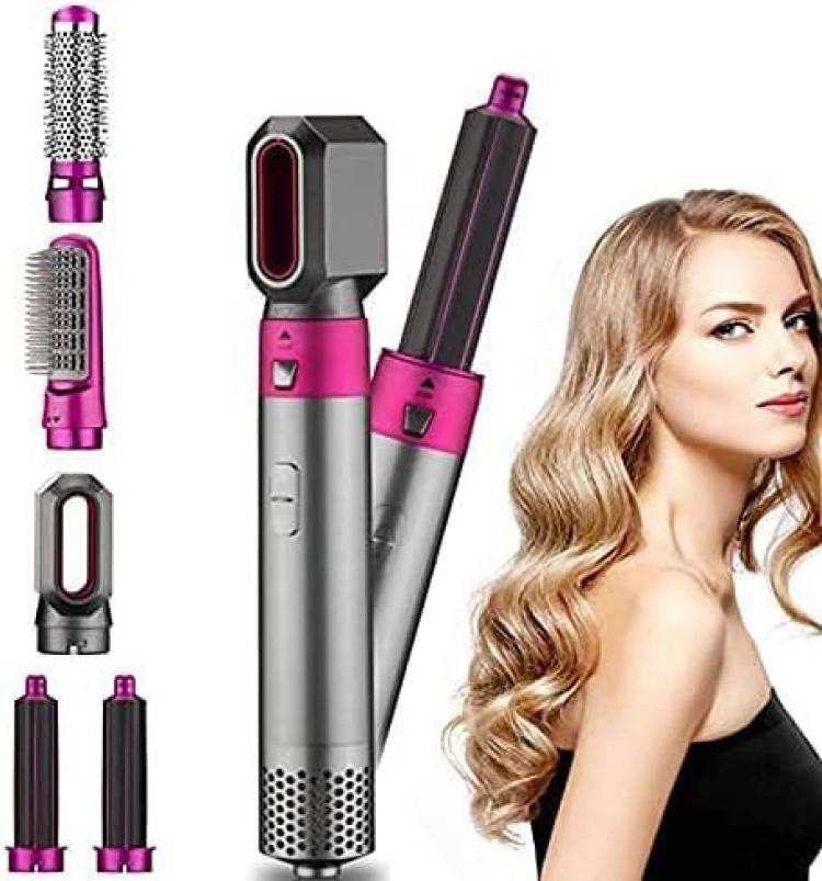 Prejak Hair Dryer Comb Styler hot air Comb Curling Iron Roller Style Hair Straightener 5 in 1 1000 watts Hair Dryer Comb Styler hot air Comb Curling Iron Roller Style Hair Straightener Price in India