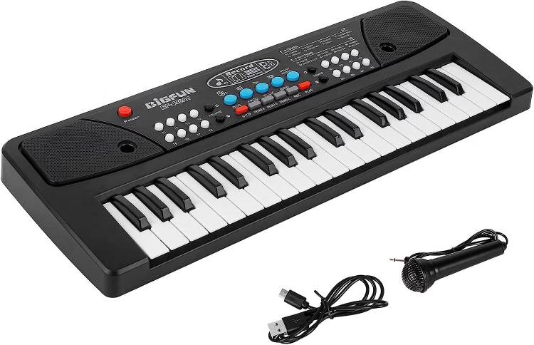 deoxy Piano for Kids with Microphone Keyboards for Beginners 37 Keys Musical Toy