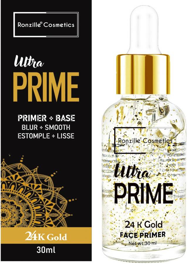 RONZILLE 24 k Gold Waterproof Ultra Matte Face primer makeup base Primer  - 30 ml Price in India