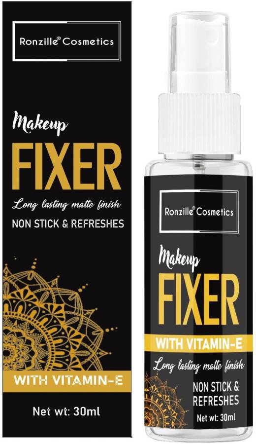 RONZILLE Makeup Fixer Long-Lasting Matte Finish Non-Stick & Refresh With Vitamin-E  Primer  - 30 ml Price in India