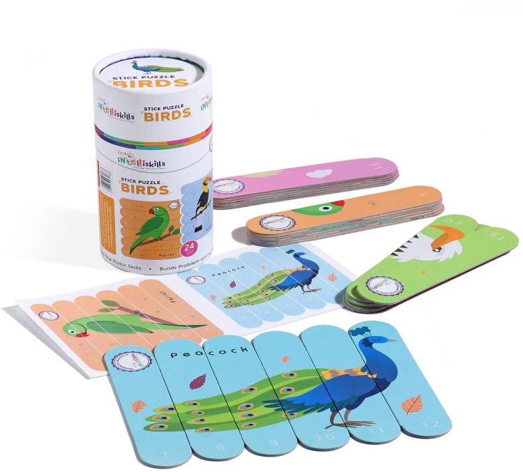 FIRSTCRY INTELLISKILLS Stick Puzzle Birds -