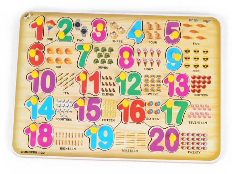 FUNTEEN 1 - 20 Numbers Wooden Puzzle