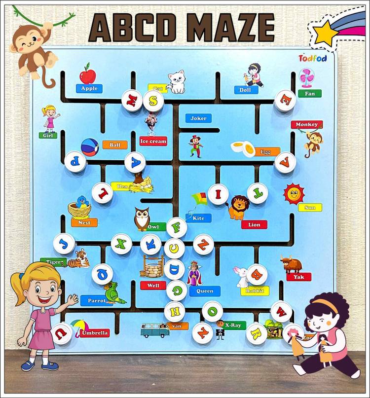 Todfod ABCD Maze Learning toys for kids | Educational toys | puzzle maze for childrens