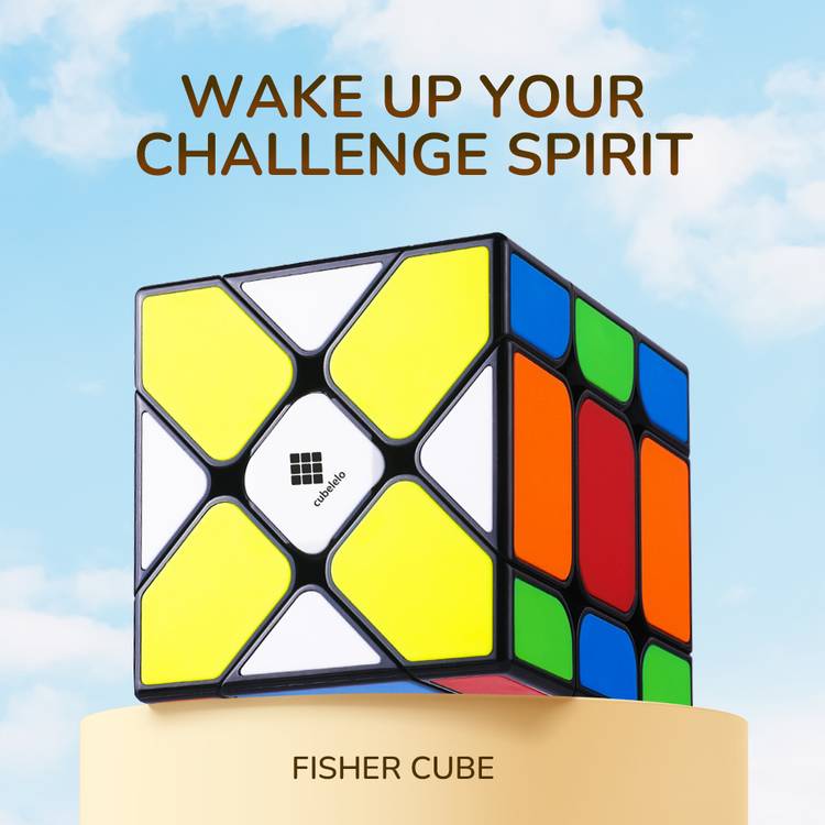 Cubelelo Drift Fisher (Tiled) Magic Cube for Kids & Adults Speedcube puzzle
