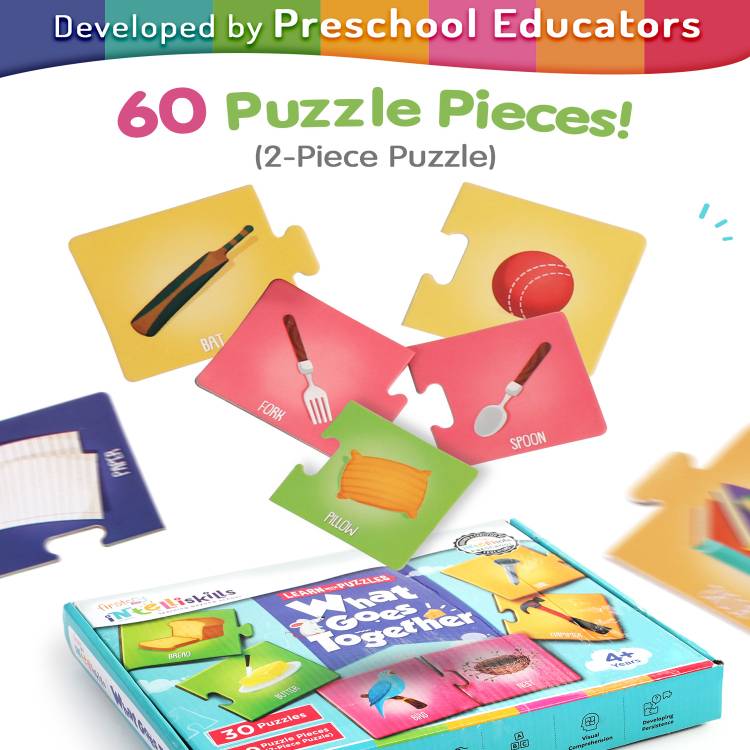 Intelliskills What Goes Together Jigsaw Puzzle For Kids| Floor Puzzle for Children