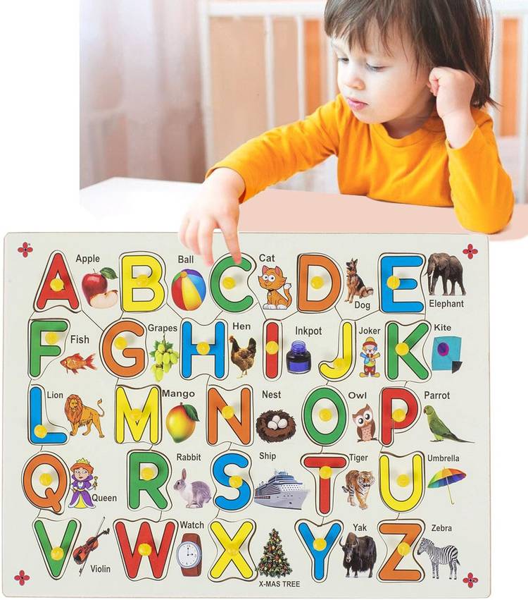 ELEXN Learning Puzzles Board Alphabet Early Development Educational Toy