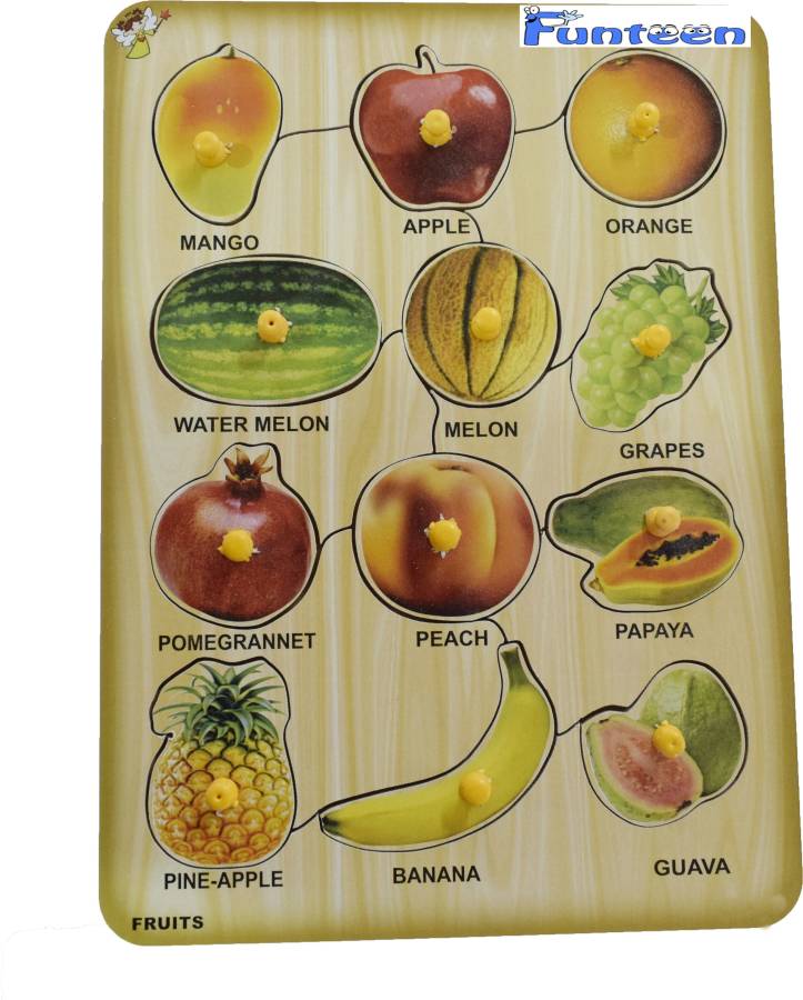 FUNTEEN Fruits Wooden Puzzle