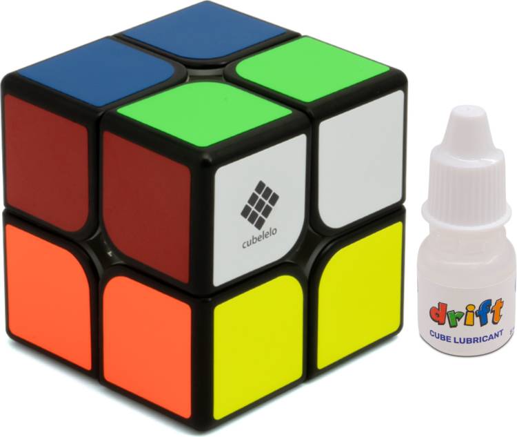 Cubelelo Drift 2x2 Black and Cube Lubricant Combo