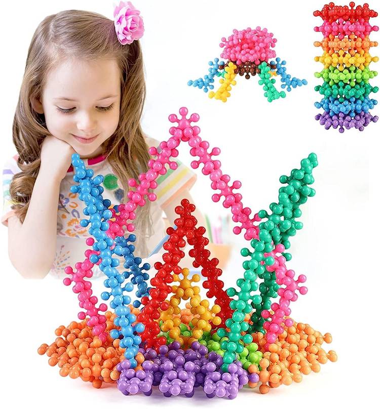 KNYUC MART 100 pc star Shape Interlocking Building Blocks Toys Creativity for Kids