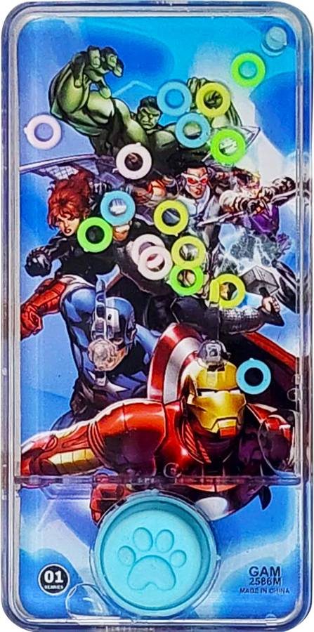 Parteet Premium Avenger Theme Mobile Handheld Console Ring Toss Water Game For Kids