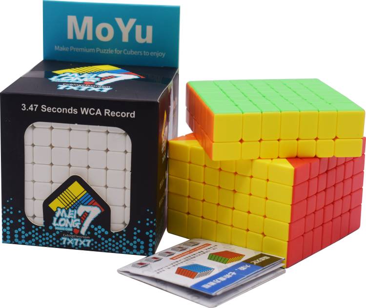 Kiditos MoYu Cubing Classroom 7X7 Cube Professional Stickerless Speed Cube 66mm Size