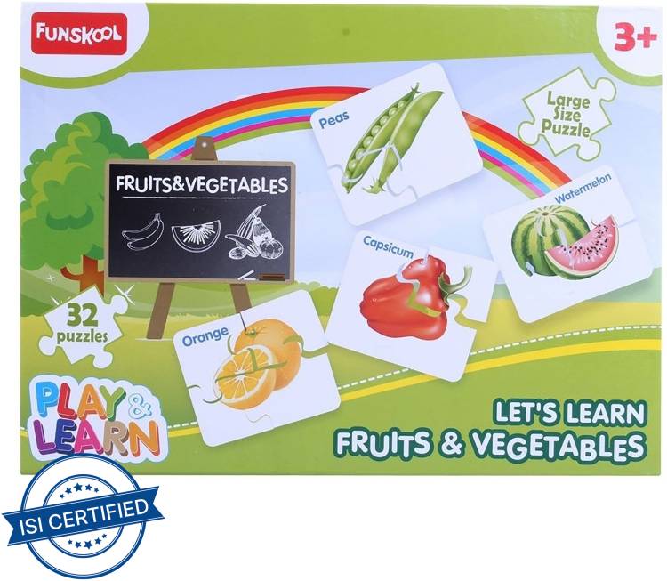 FUNSKOOL Fruits Vegetables Puzzles for Kids