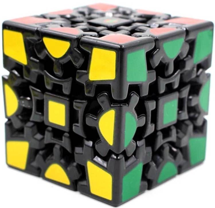 Kiditos 3x3x3 Gear Black Speed Magic Cube for Kids & Adults