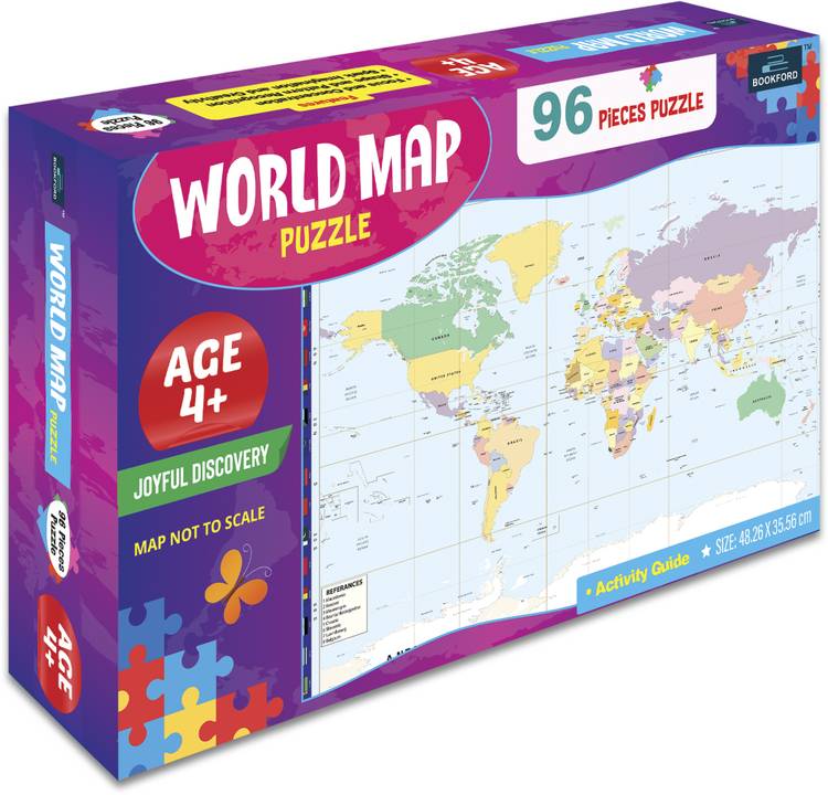 BOOKFORD World Map Jigsaw Puzzle Jigsaw Puzzle Game & Fun and Learning