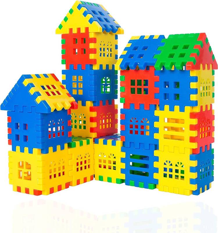 GAMLOID Kids Gift Happy house Building Blocks Learning Educational Puzzle Toy Kids