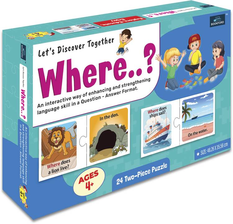 BOOKFORD Let'S Discover Together Where Jigsaw Puzzle Game & Fun and Learning