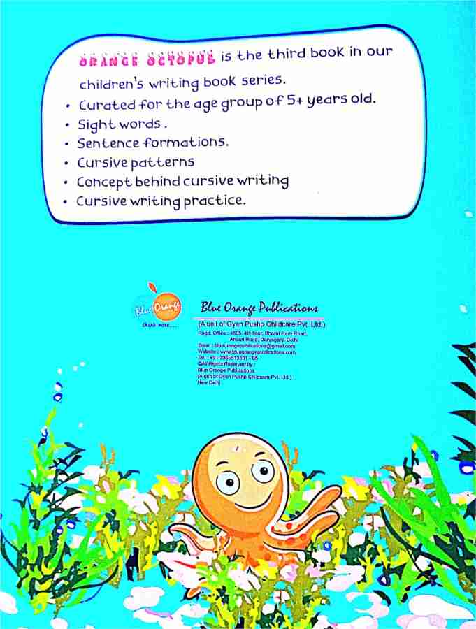 english cursive writing book for kids