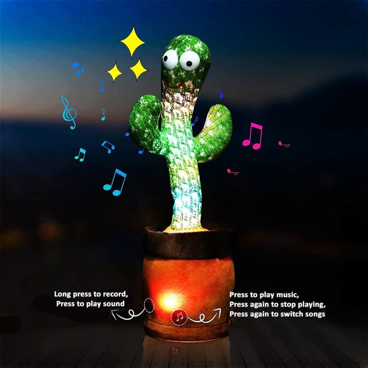 mega shine Talking Cactus Baby Toys for Kids Dancing Cactus Toys