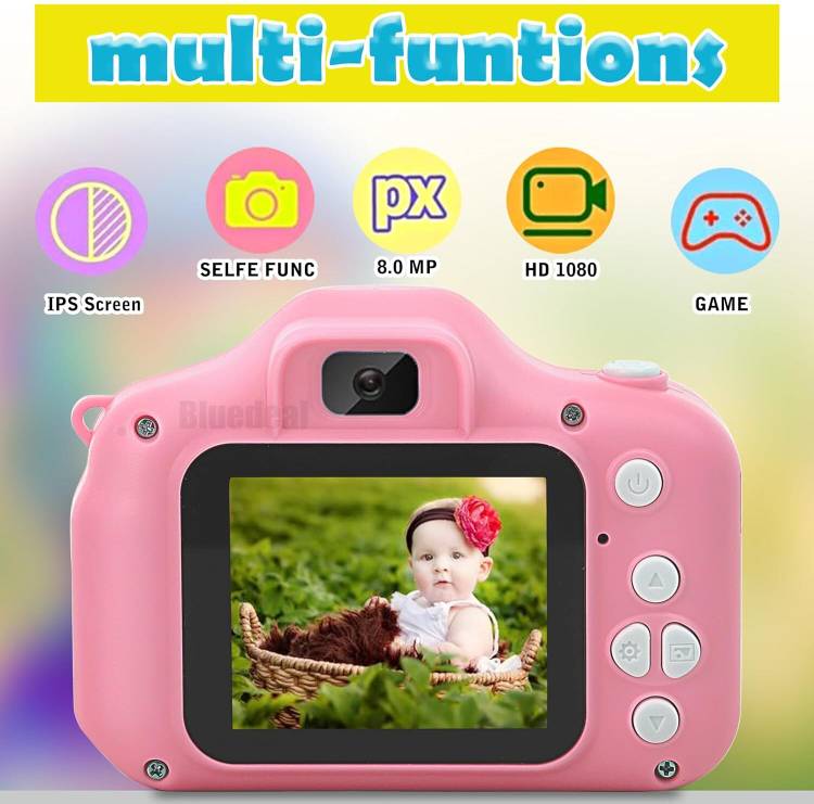 Ratixes Selfie Camera for Boys girl kids camera for play video and click pictur Kids