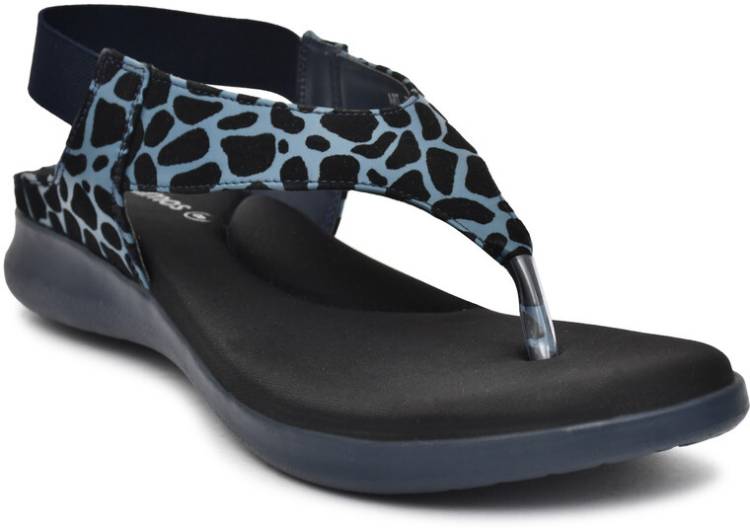 Women Lamos Stylish Women Sandal, Casual Sandal, Partywear Sandal Blue Flats Sandal Price in India