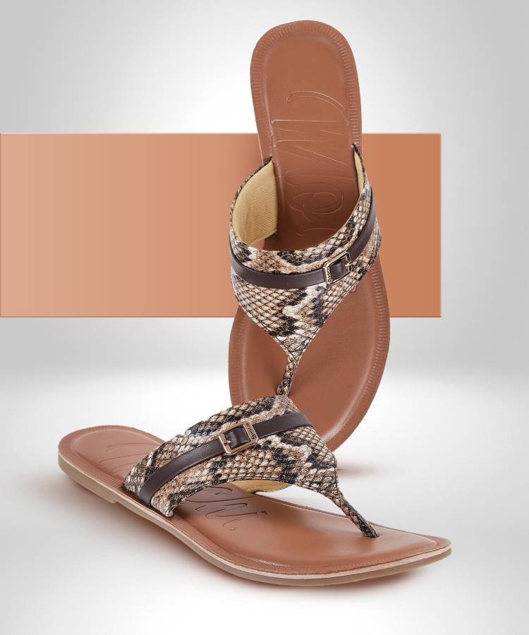MOCHI Women Brown Flats Price in India