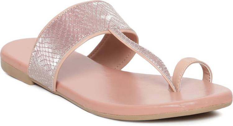 Women Cushion slippers Sandals Pink Pink Flats Sandal Price in India
