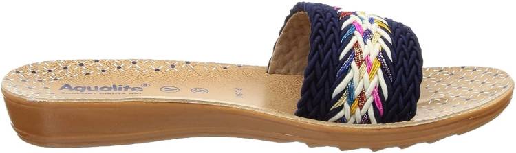 Women Blue Flats Sandal Price in India