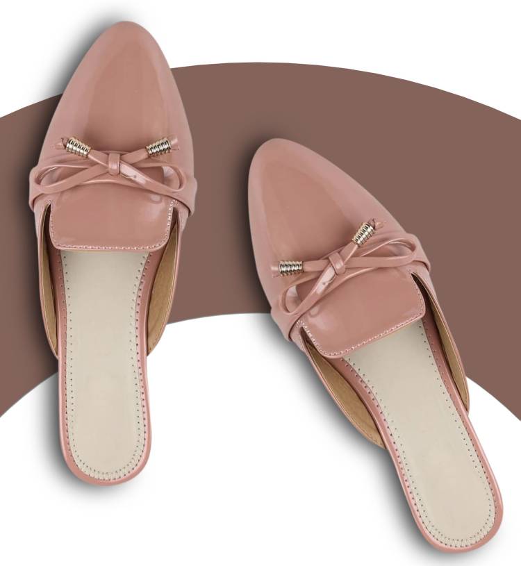 Women Casual Ethnic Dailywear 37-Euro, 24 CM Pink Flats Sandal Price in India
