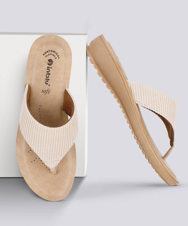 Women Beige Flats Sandal Price in India