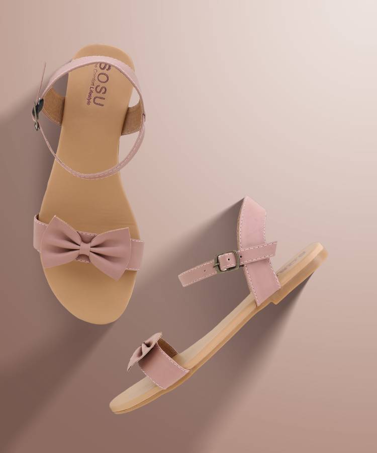 Women Pink Flats Sandal Price in India