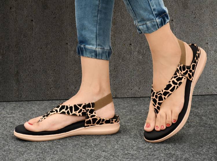 Women Camel Flats Sandal Price in India