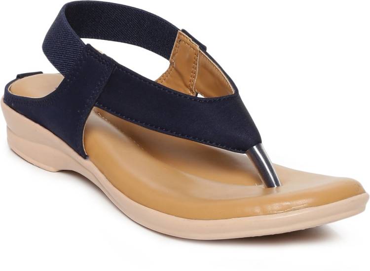 Women K6007L Lightweight Casual Stylish Comfortable Durable Trendy Casual Blue Flats Sandal Price in India