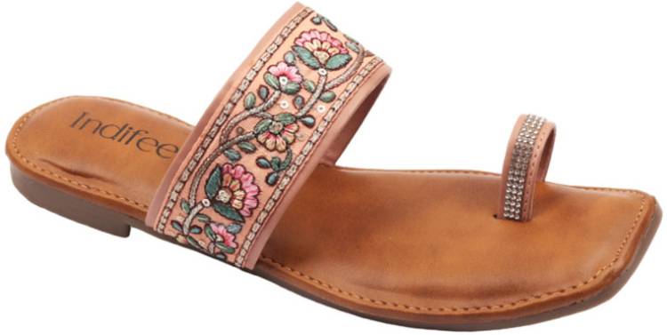 Women Pink Flats Sandal Price in India