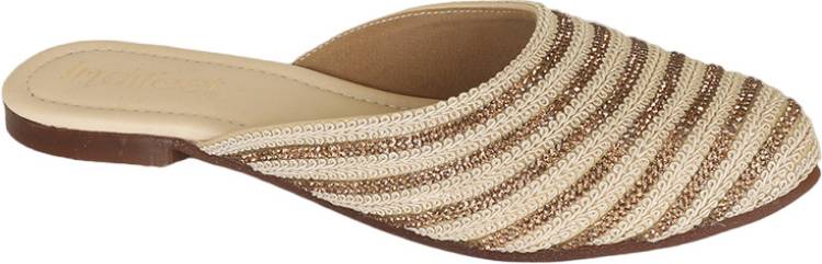 Women Beige Flats Sandal Price in India