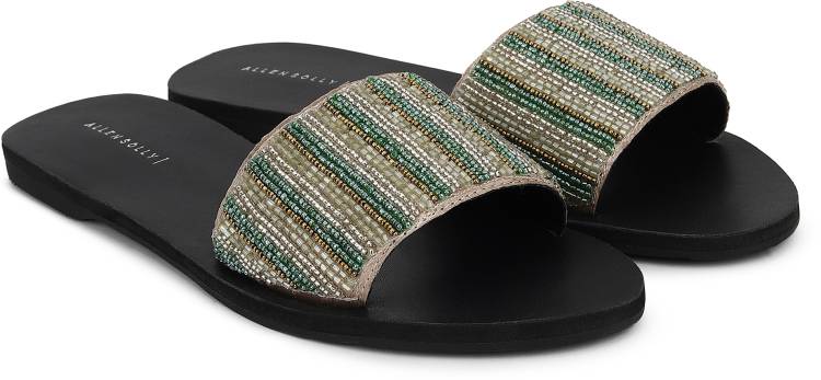 Women Green Flats Sandal Price in India