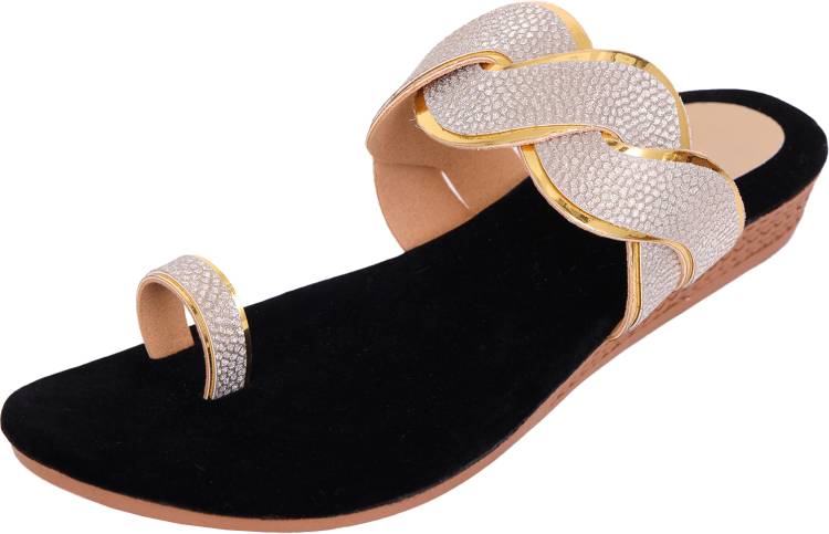 Women Silver, Pink Flats Sandal Price in India