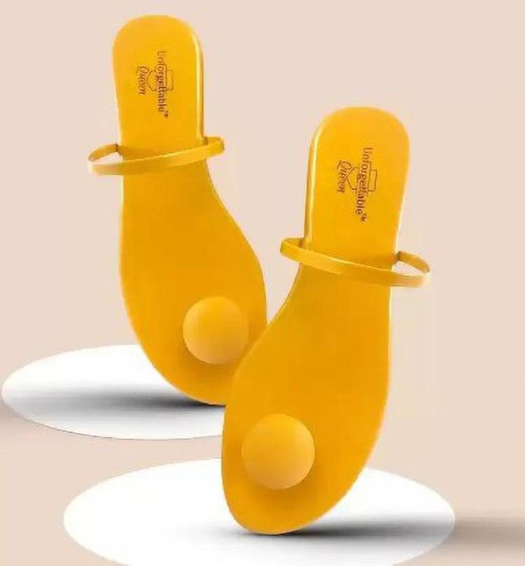 Women Yellow Flats Sandal Price in India